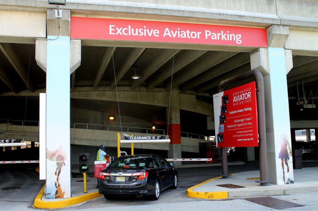 Airport Parking Sponsorship, Aviator Mastercard in Philadelphia